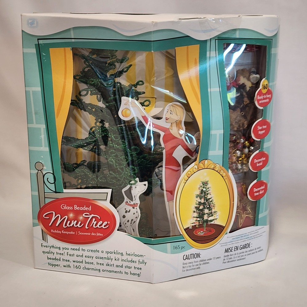 Westrim Crafts Glass Beaded Mini Tree Starter Kit 165pc Christmas 4406-XE-101